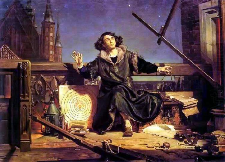 Jan Matejko Astronomer Copernicus, conversation with God. china oil painting image